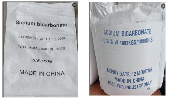 Traitement des minéraux Bicarbonate de sodium bicarbonate de soude de boulangerie NaHCO3 Cas no 144-55-8